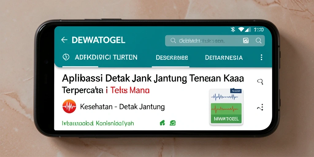 Tampilan antarmuka DEWATOGEL yang mudah digunakan untuk detak jantung.