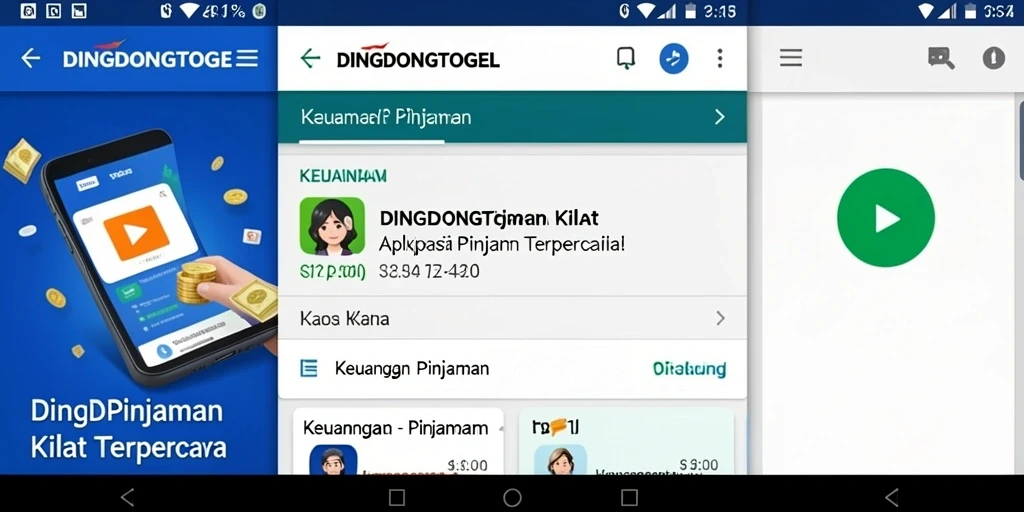 Tampilan antarmuka DINGDONGTOGEL yang user-friendly untuk pinjaman.